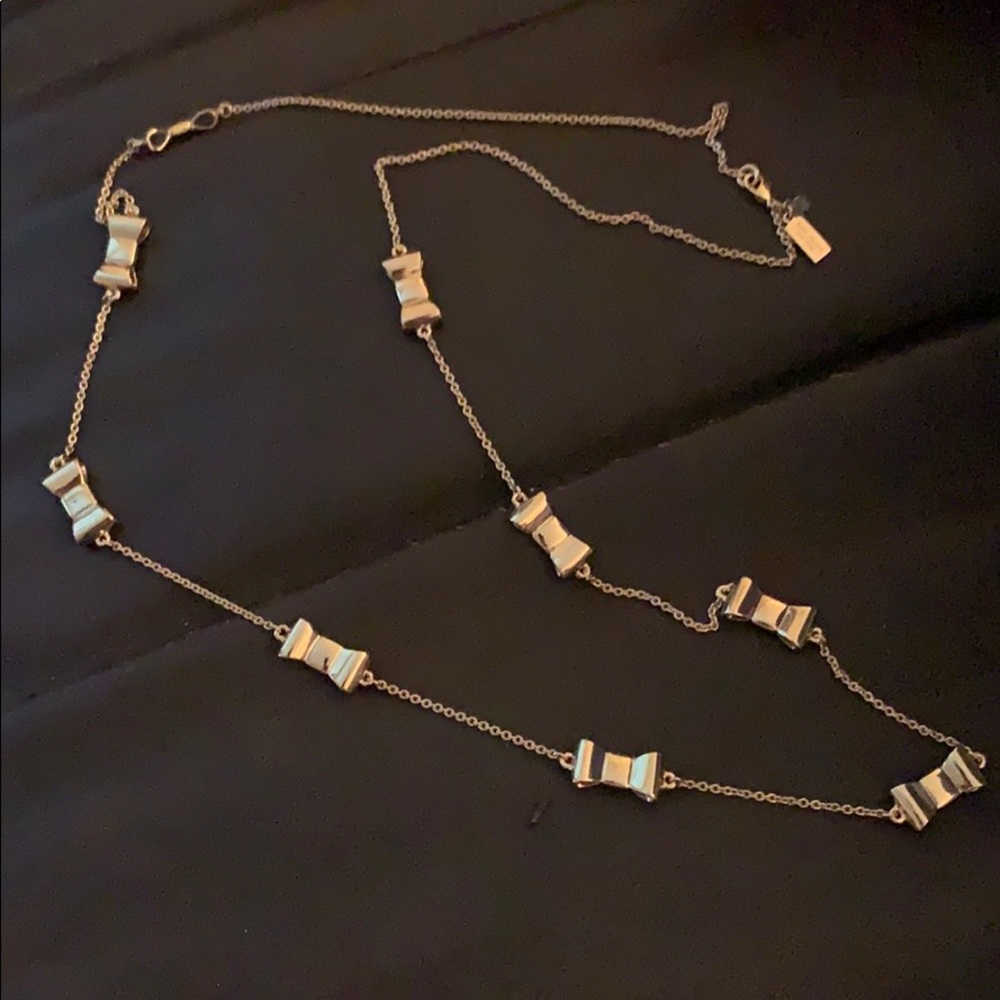 Kate Spade gold bow necklace